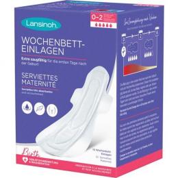 LANSINOH Wochenbett-Einlagen 0-2 Woch.nach Geburt 10 St.