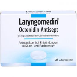 LARYNGOMEDIN Octenidin Antisept 2,6 mg Lutschtabl. 24 St.