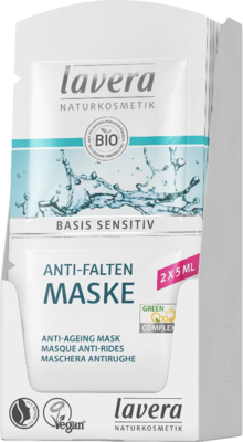LAVERA basis sensitiv Anti-Falten Maske Q10 4spra. 2X5 ml