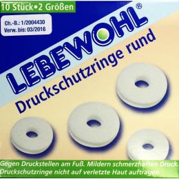 Ein aktuelles Angebot für LEBEWOHL Druckschutzringe rund 10 St ohne Fußpflege - jetzt kaufen, Marke lebewohl-Fabrik GmbH & Co. KG.