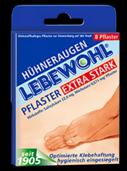 LEBEWOHL Hhneraugen Pflaster extra stark einges. 8 St