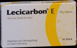 LECICARBON E CO2 Laxans Erwachsenensuppositorien 10 St
