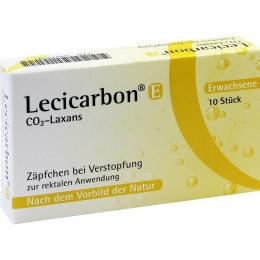 LECICARBON E CO2 Laxans Erwachsenensuppositorien 10 St Erwachsenen-Suppositorien