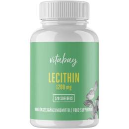 LECITHIN 1200 mg Sojalecithin+Vit.E vegan Weichk. 120 St.