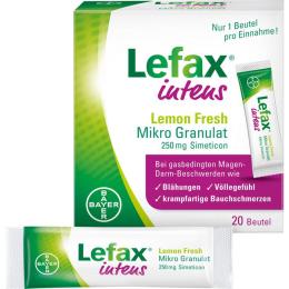 LEFAX intens Lemon Fresh Mikro Granul.250 mg Sim. 20 St.