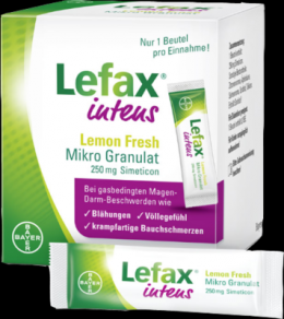 LEFAX intens Lemon Fresh Mikro Granul.250 mg Sim. 50 St