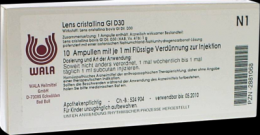 LENS CRISTALLINA GL D 30 Ampullen 10X1 ml