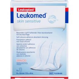 LEUKOMED skin sensitive steril 8x10 cm 5 St.