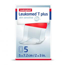 LEUKOMED T plus skin sensitive steril 5x7,2 cm 5 St Pflaster