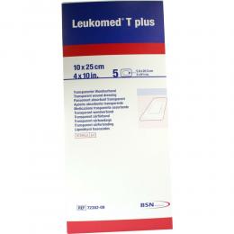 LEUKOMED transp.plus sterile Pflaster 10x25 cm 5 St Pflaster