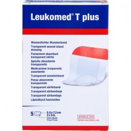 LEUKOMED transp.plus sterile Pflaster 5x7,2 cm 5 St.