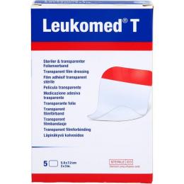 LEUKOMED transp.sterile Pflaster 5x7,2 cm 5 St.