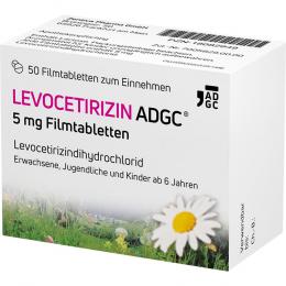 LEVOCETIRIZIN ADGC 5 mg Filmtabletten 50 St Filmtabletten