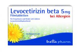 LEVOCETIRIZIN beta 5 mg Filmtabletten 100 St