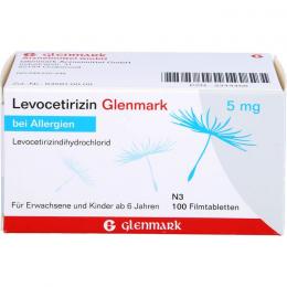 LEVOCETIRIZIN Glenmark 5 mg Filmtabletten 100 St.