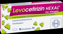 LEVOCETIRIZIN HEXAL bei Allergien 5 mg Filmtabl. 18 St