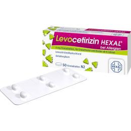 LEVOCETIRIZIN HEXAL bei Allergien 5 mg Filmtabl. 50 St.
