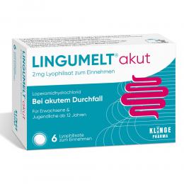 Ein aktuelles Angebot für LINGUMELT akut 2 mg Lyophilisat zum Einnehmen 6 St Schmelztabletten Durchfall - jetzt kaufen, Marke Klinge Pharma GmbH.
