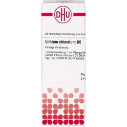 LITHIUM CHLORATUM D 6 Dilution 20 ml
