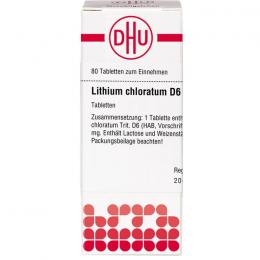 LITHIUM CHLORATUM D 6 Tabletten 80 St.