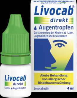 LIVOCAB direkt Augentropfen 4 ml