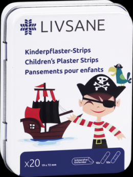 LIVSANE Kinderpflaster Strips Pirat 20 St