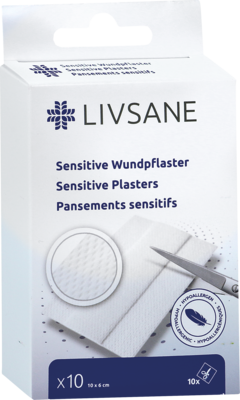 LIVSANE sensitive Wundpflaster 6x10 cm 10 St