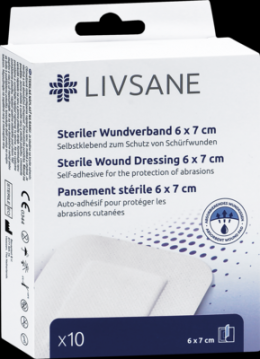 LIVSANE steriler Wundverband 6x7 cm 10 St