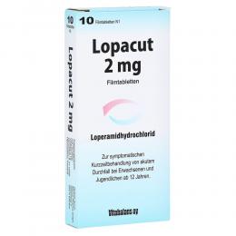 Ein aktuelles Angebot für LOPACUT 2 mg Filmtabletten 10 St Filmtabletten Durchfall - jetzt kaufen, Marke Blanco Pharma GmbH.