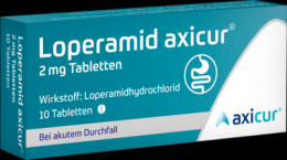 LOPERAMID axicur 2 mg Tabletten 10 St