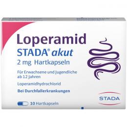LOPERAMID STADA akut 2 mg Hartkapseln 10 St.