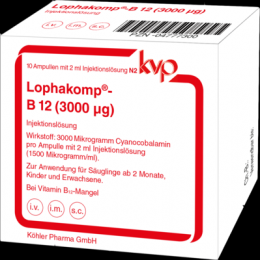 LOPHAKOMP B12 3.000 g Injektionslsung 10X2 ml