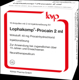 LOPHAKOMP Procain 2 ml Injektionslsung 10X2 ml