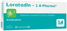 Ein aktuelles Angebot für Loratadin - 1A Pharma 50 St Tabletten Innere Anwendung - jetzt kaufen, Marke 1A Pharma GmbH.