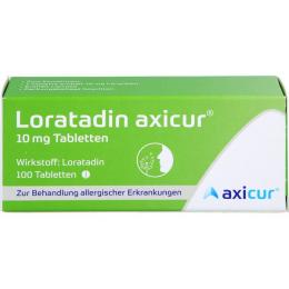 LORATADIN axicur 10 mg Tabletten 100 St.