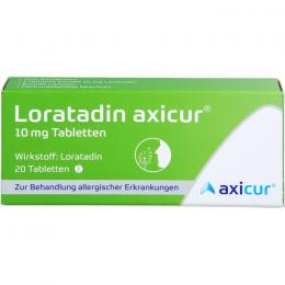 LORATADIN axicur 10 mg Tabletten 20 St.