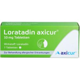 LORATADIN axicur 10 mg Tabletten 7 St.