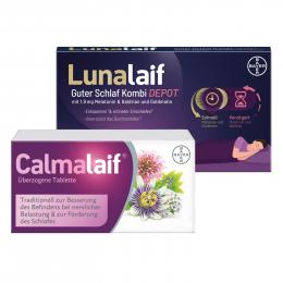 LUNALAIF Guter Schlaf Kombi Depot 15 Tabletten + CALMALAIF 40 überzogene Tabletten