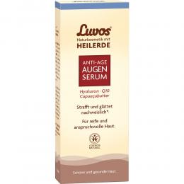 Luvos Anti-Age Augenserum mit Heilerde, Hyaluron & Q10 15 ml Augencreme
