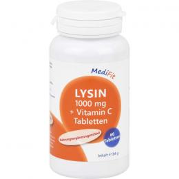 LYSIN 1.000 mg+Vitamin C Tabletten MediFit 60 St.