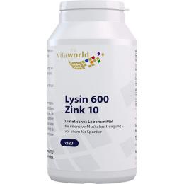 LYSIN 600 mg plus Zink 10 mg Kapseln 120 St. (92,6 g)