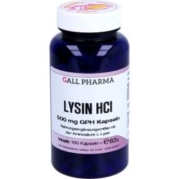LYSIN HCL 500 mg GPH Kapseln 100 St. (63 g)