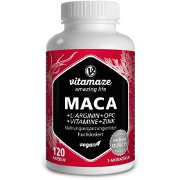 MACA 10:1 hochdosiert+L-Arginin+OPC+Vit.vegan Kps. 120 St. (105,6 g)