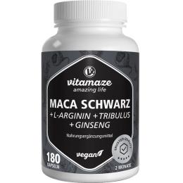 MACA SCHWARZ+Tribulus+Ginseng Komplex Kapseln 180 St.