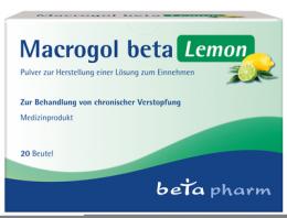 MACROGOL beta Lemon Plv.z.Her.e.Lsg.z.Einnehmen 20 St