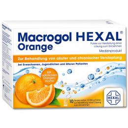 Macrogol HEXAL Orange 10 St Beutel