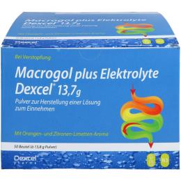 MACROGOL plus Elektrolyte Dexcel 13,7 g PLE 50 St.