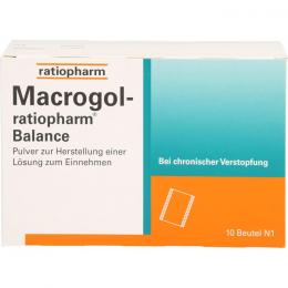 MACROGOL-ratiopharm Balance Plv.z.H.e.L.z.Einn. 10 St.
