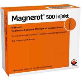 MAGNEROT 500 Injekt Ampullen 50 ml