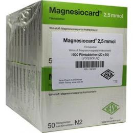 MAGNESIOCARD 2,5 mmol Filmtabletten 20X50 St